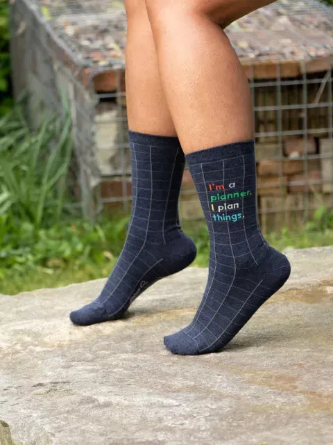 I'm a Planner Women's Crew Sock