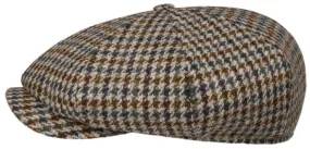 Irish Cap Houndstooth Harris Tweed - Stetson