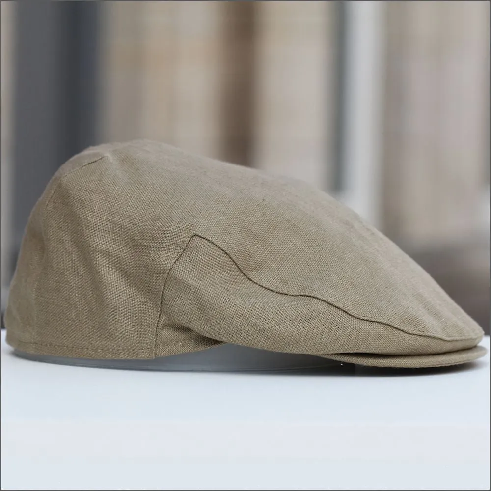 Irish Linen Khaki Cap 