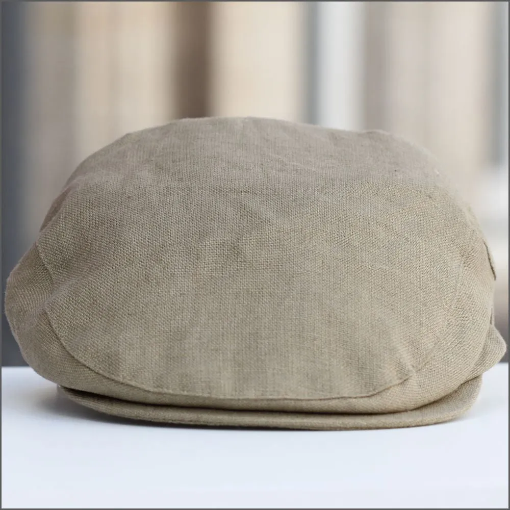 Irish Linen Khaki Cap 