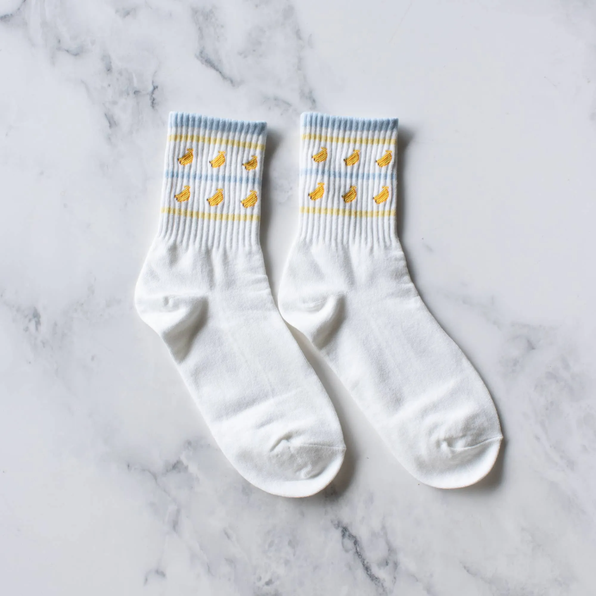 Juicy Fruit Casual Socks: Banana