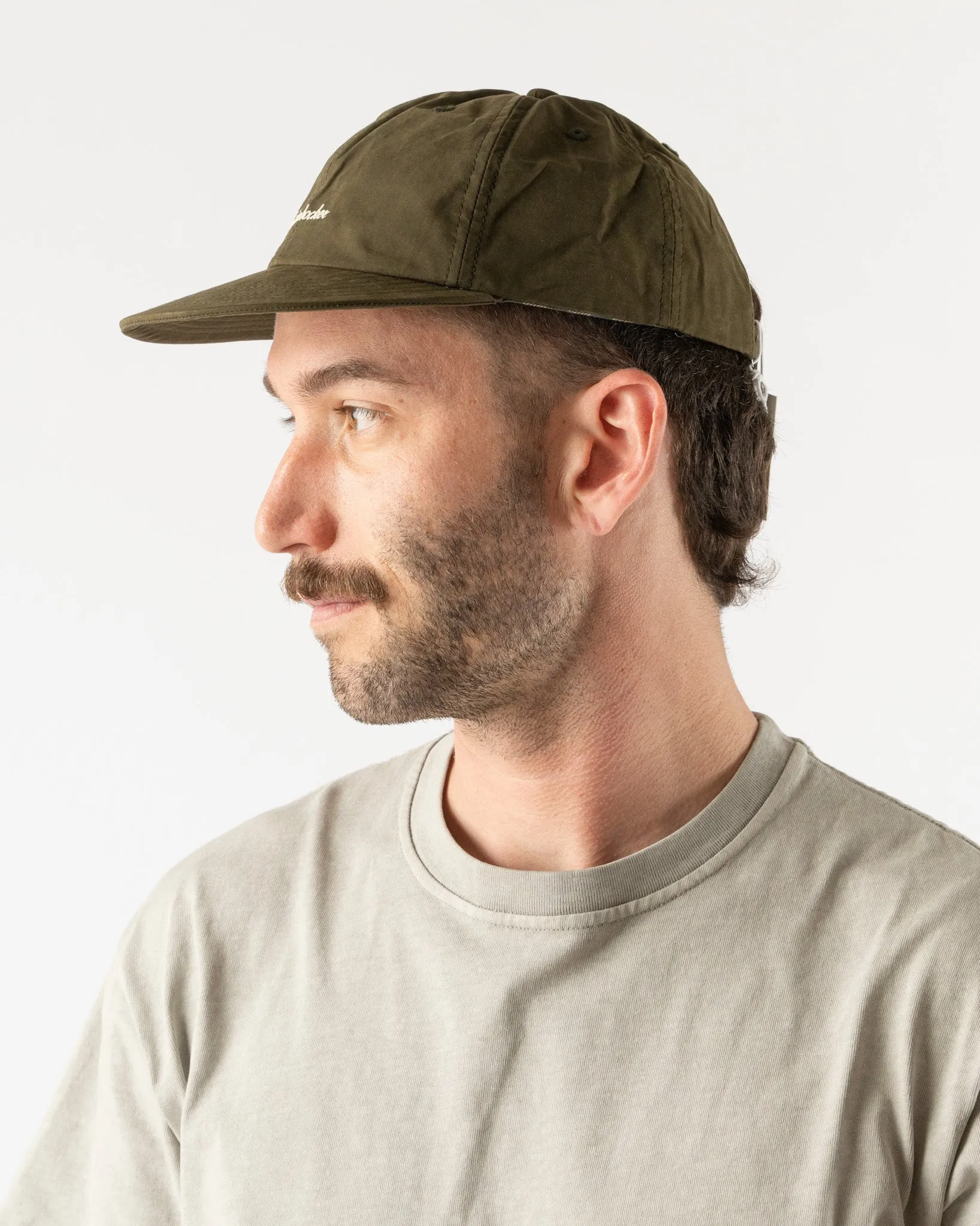 Knickerbocker Service Waxed Cotton Cap in Olive