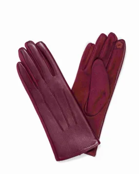 Leatherette Classic Gloves Red | RED