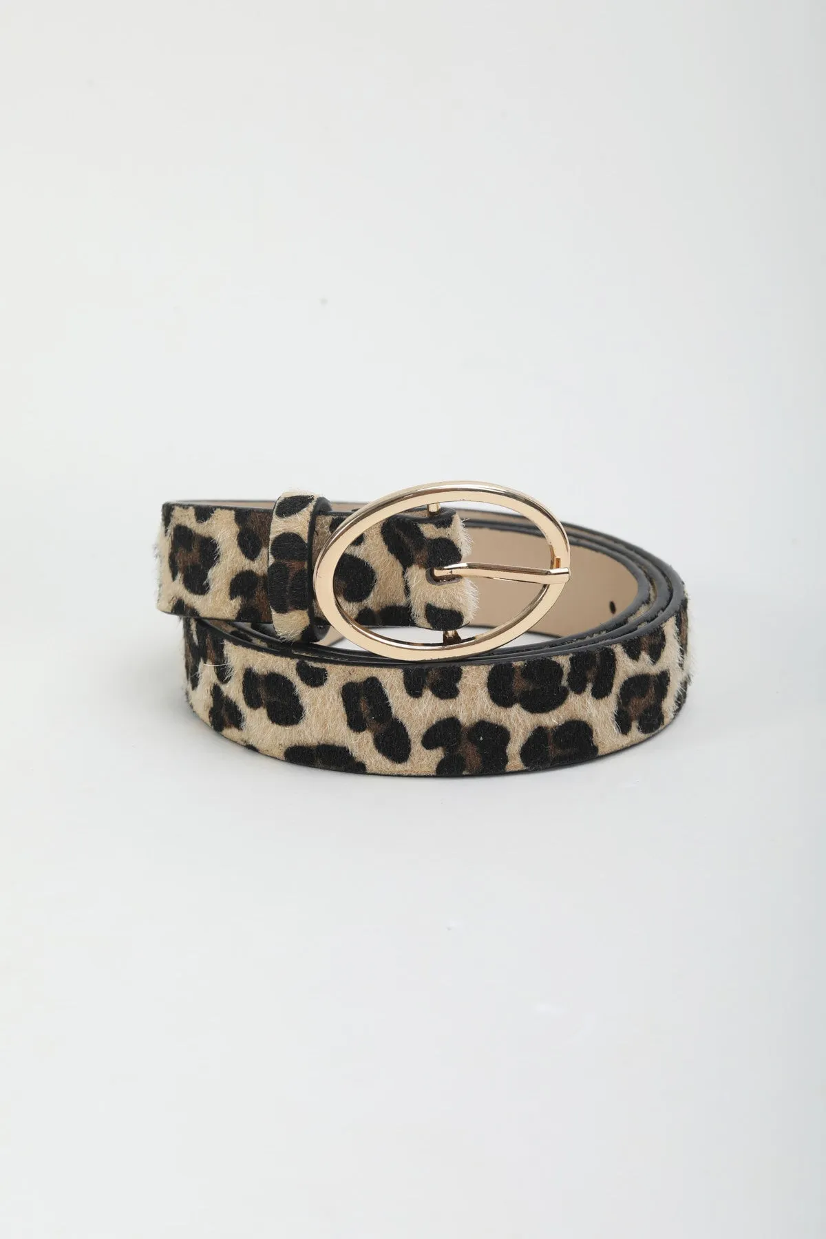 Leopard Print Belt - Size L/XL