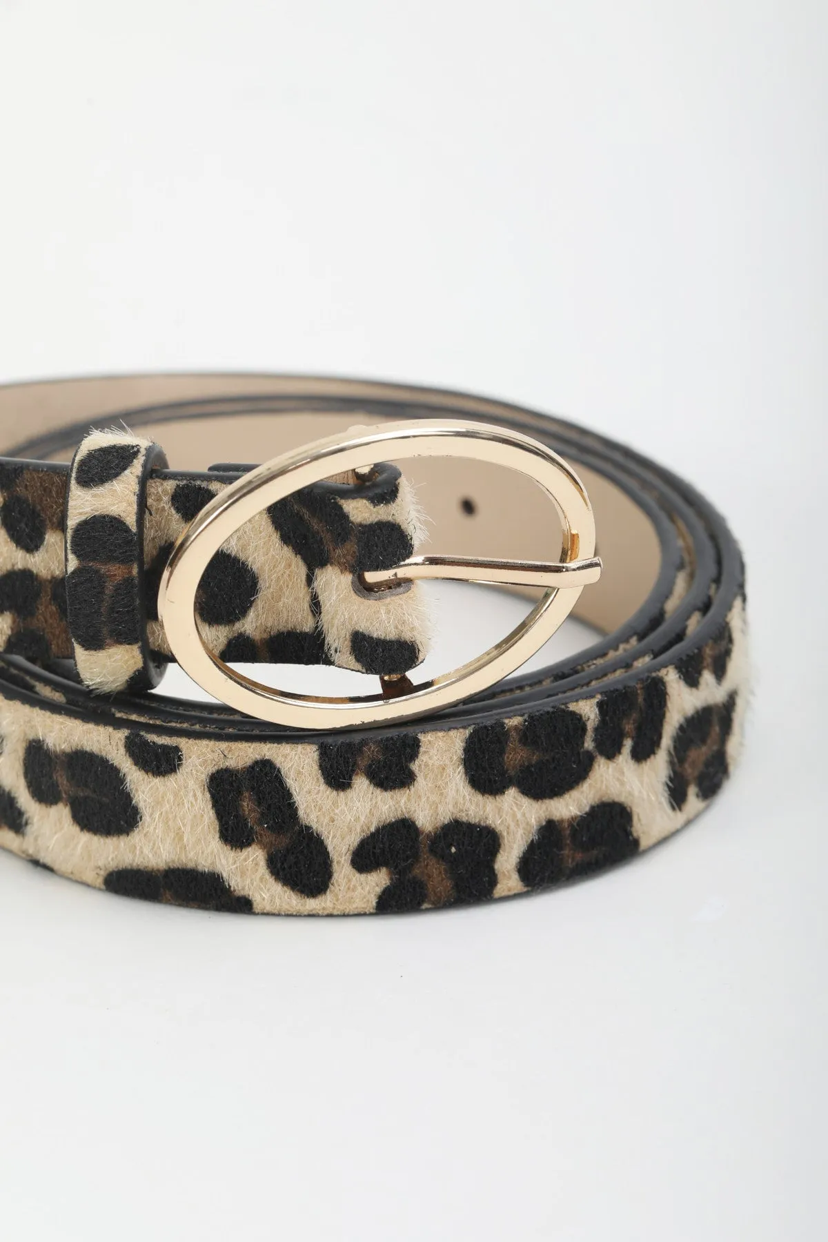 Leopard Print Belt - Size L/XL