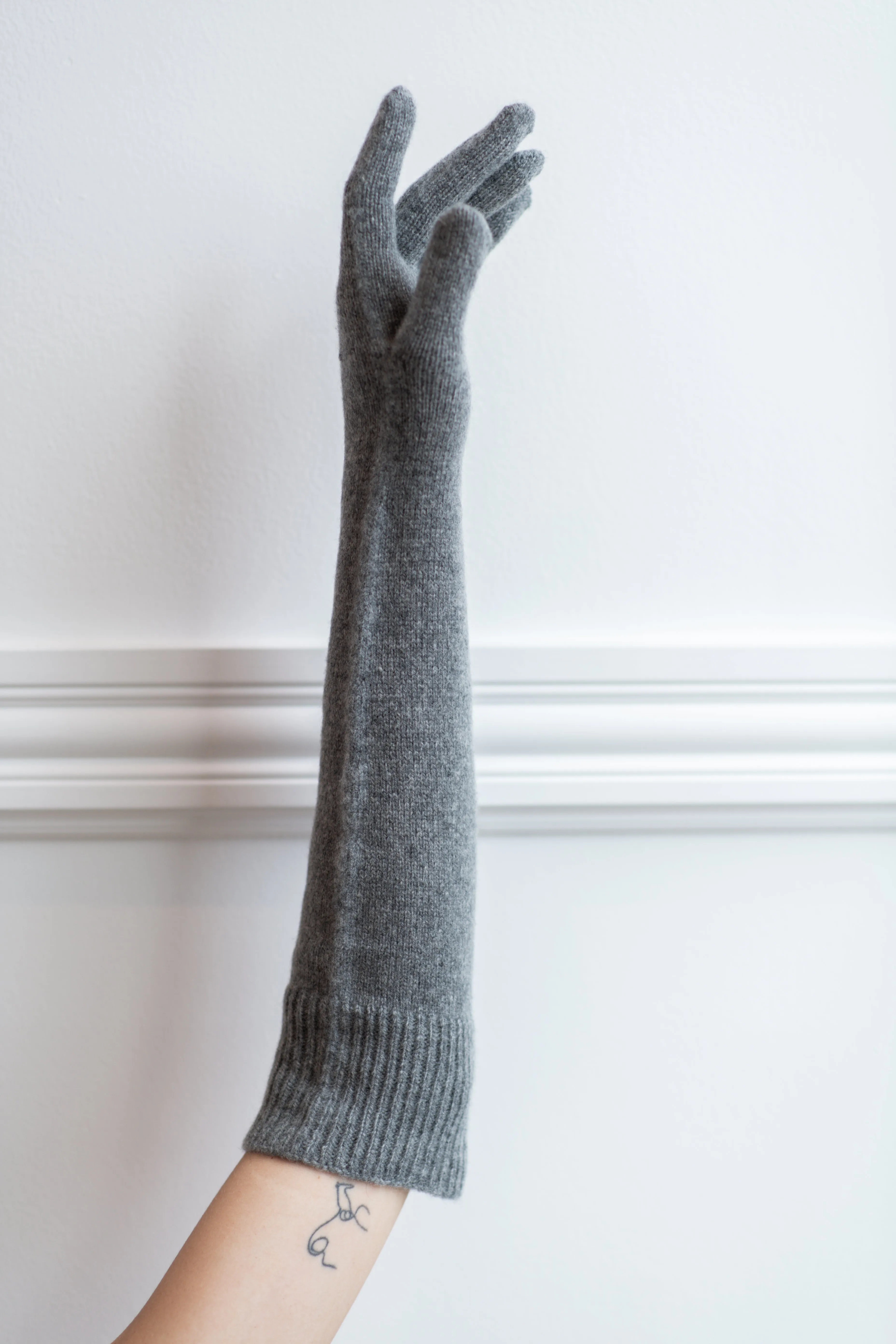 Long Knit Gloves