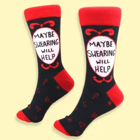 Maybe Swearing Will Help Socks - Unisex Large