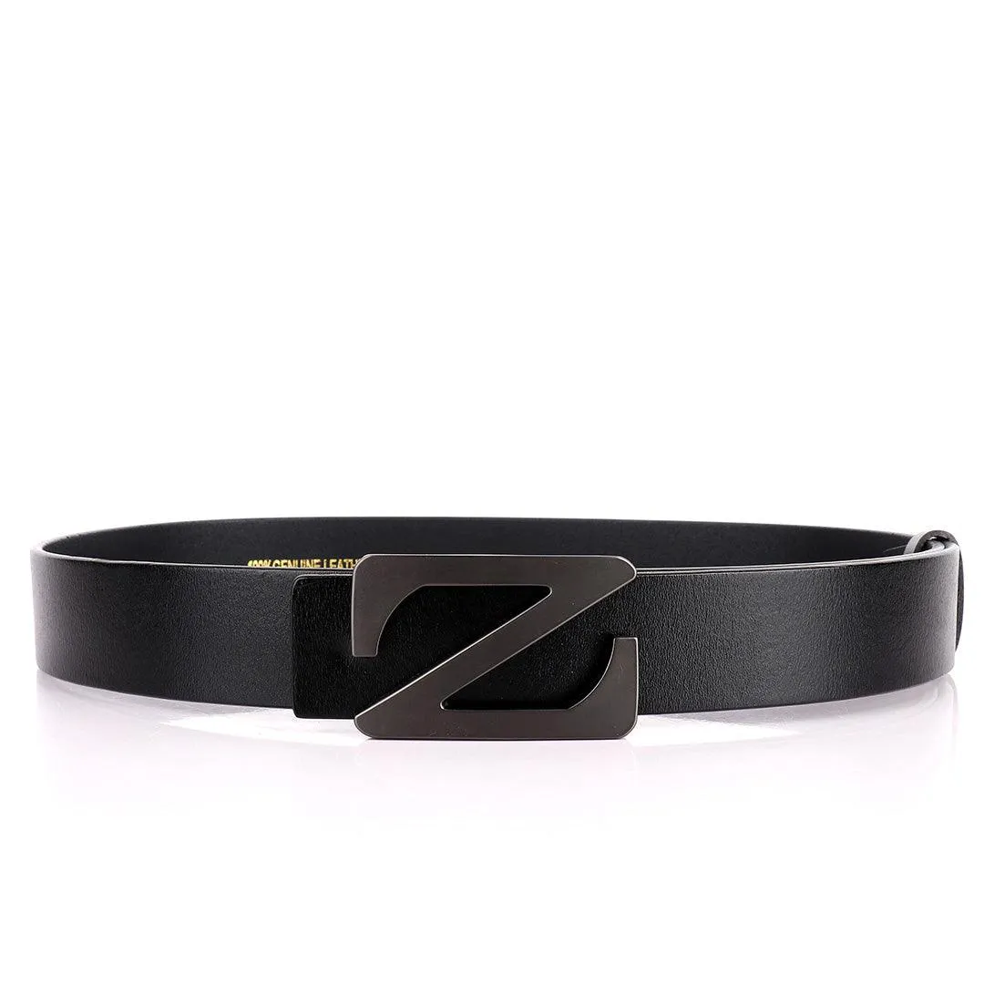 Men's Authentic Leather Black Belt