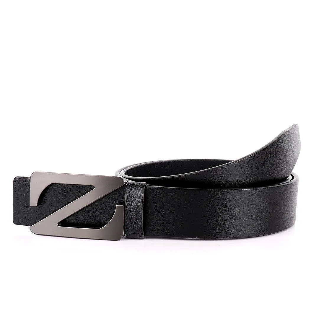 Men's Authentic Leather Black Belt