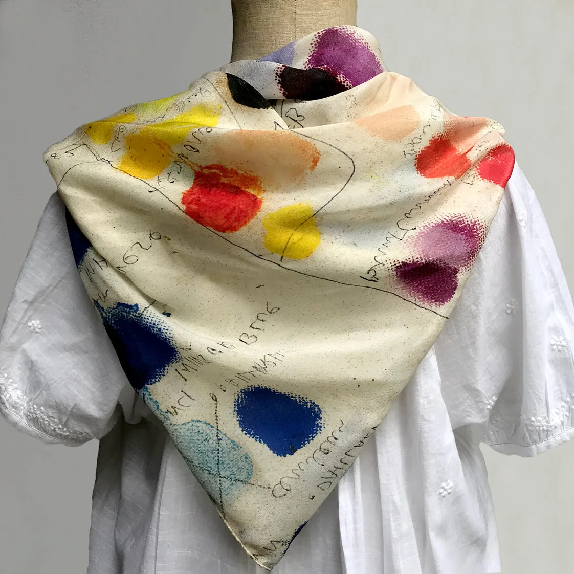 Mixed Tones Silk Scarf