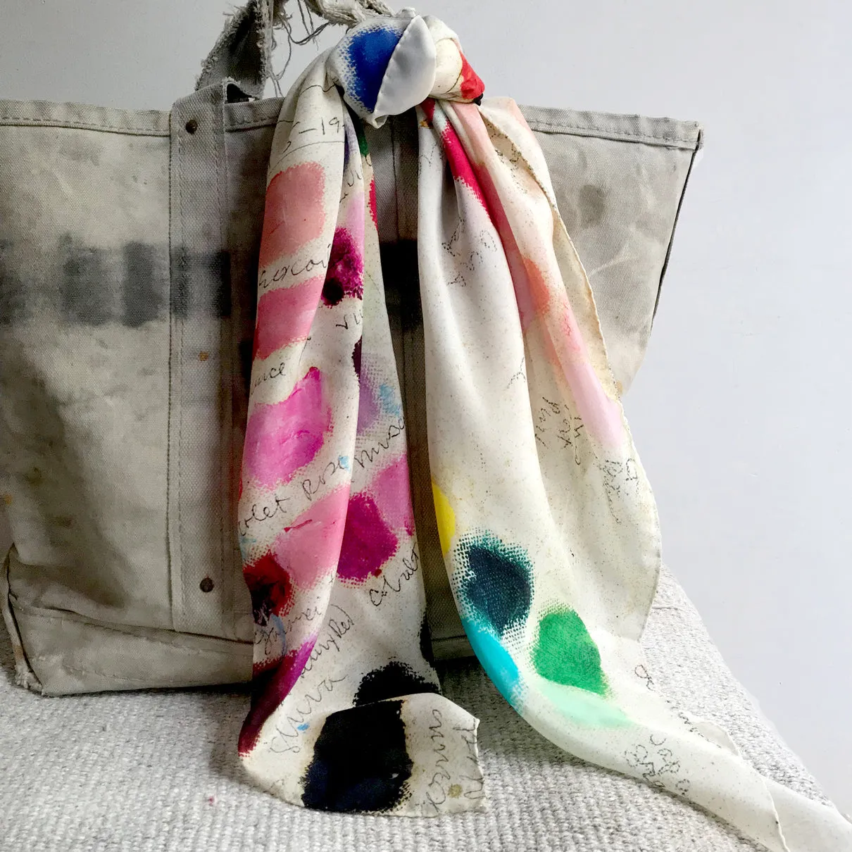 Mixed Tones Silk Scarf