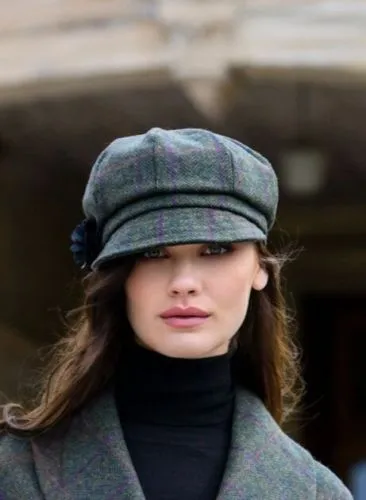 Mucros Green Newsboy Hat