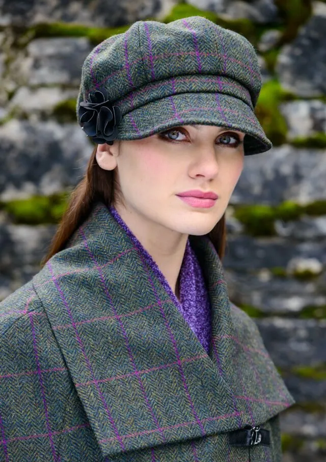 Mucros Green Newsboy Hat