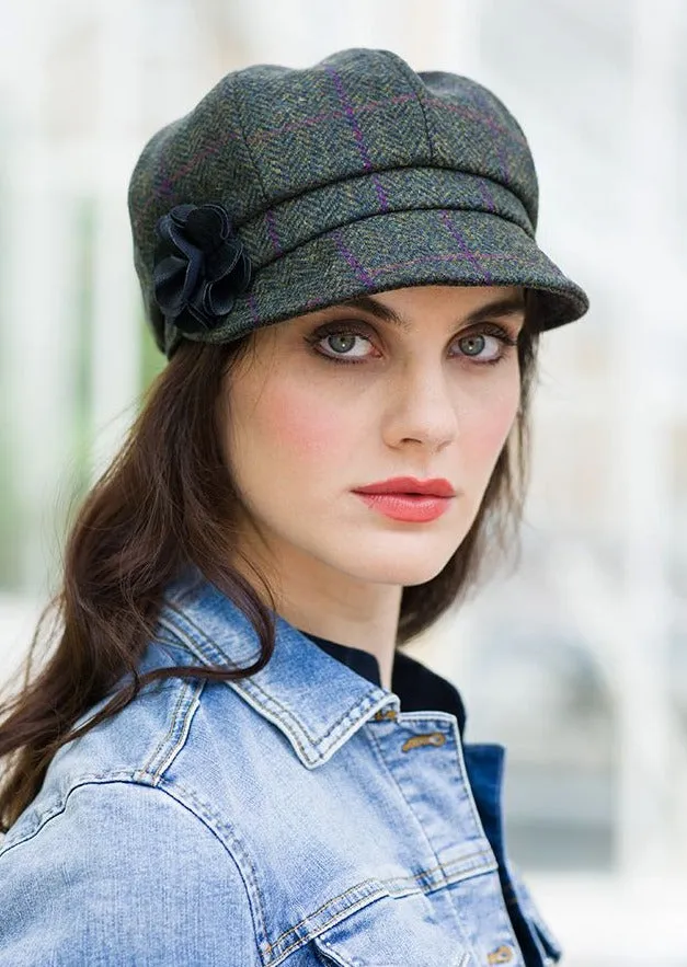 Mucros Green Newsboy Hat