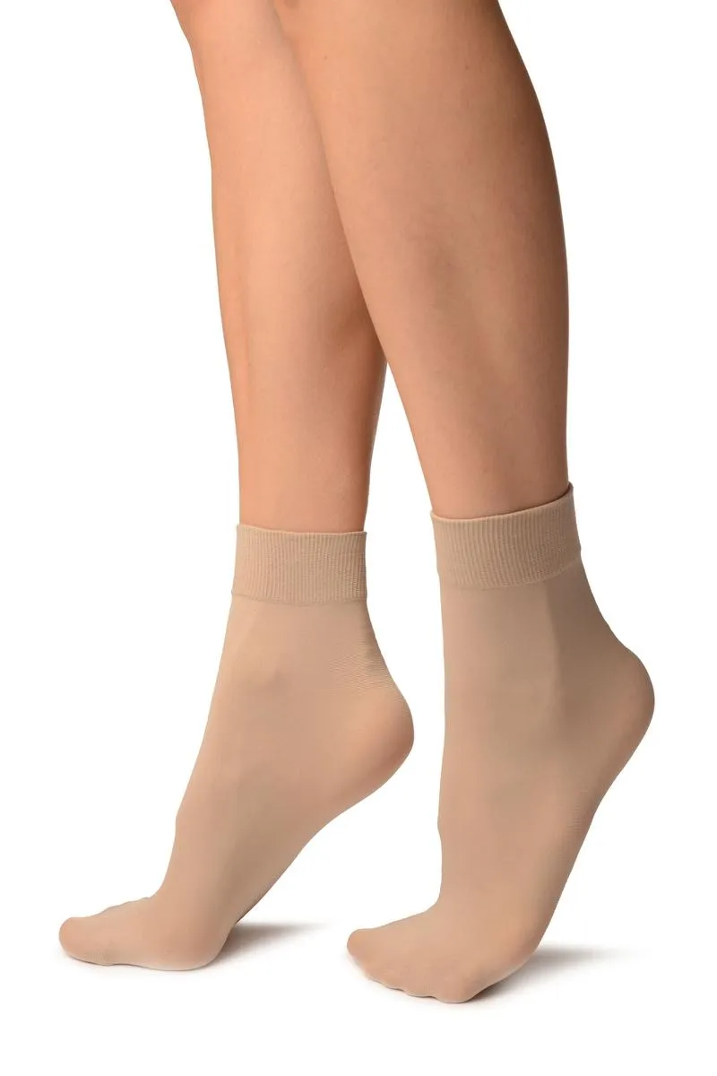 Nude Comfort Top Strong Ankle High Socks