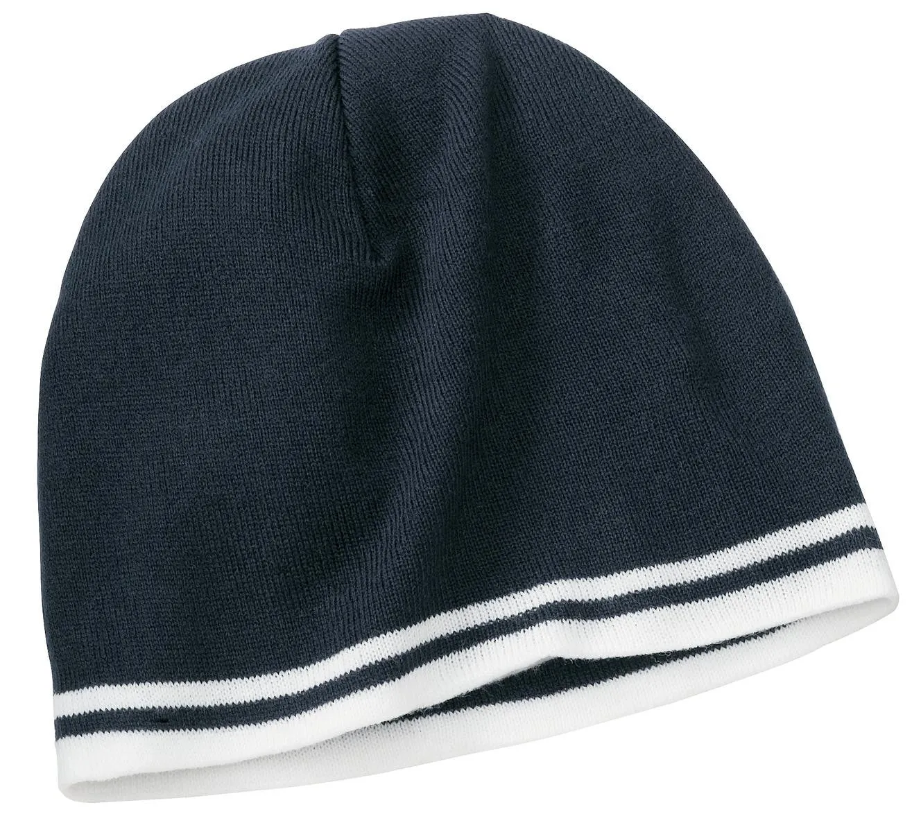 Port & Company Fine Knit Skull Cap With Stripes