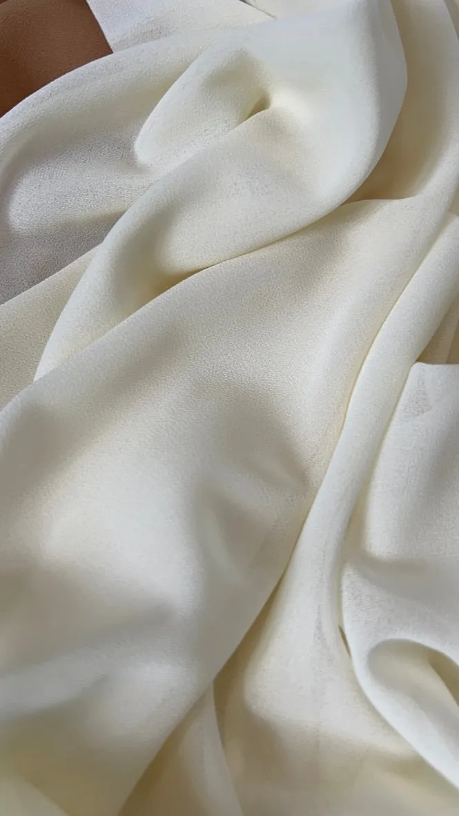 Premium Pearl Chiffon Square Scarf