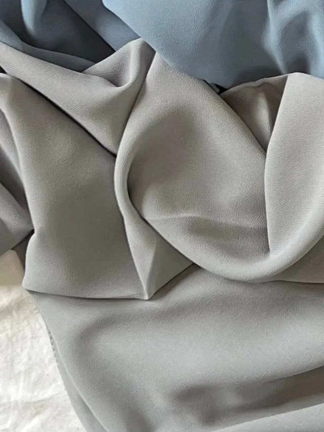 Premium Pearl Chiffon Square Scarf