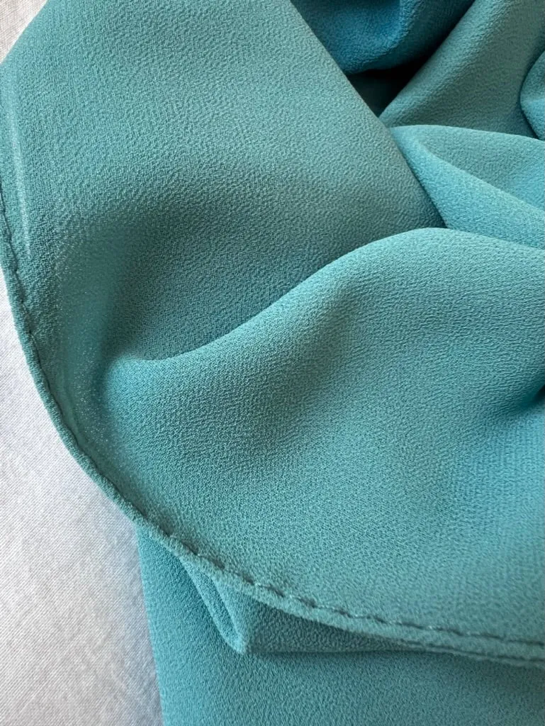 Premium Pearl Chiffon Square Scarf