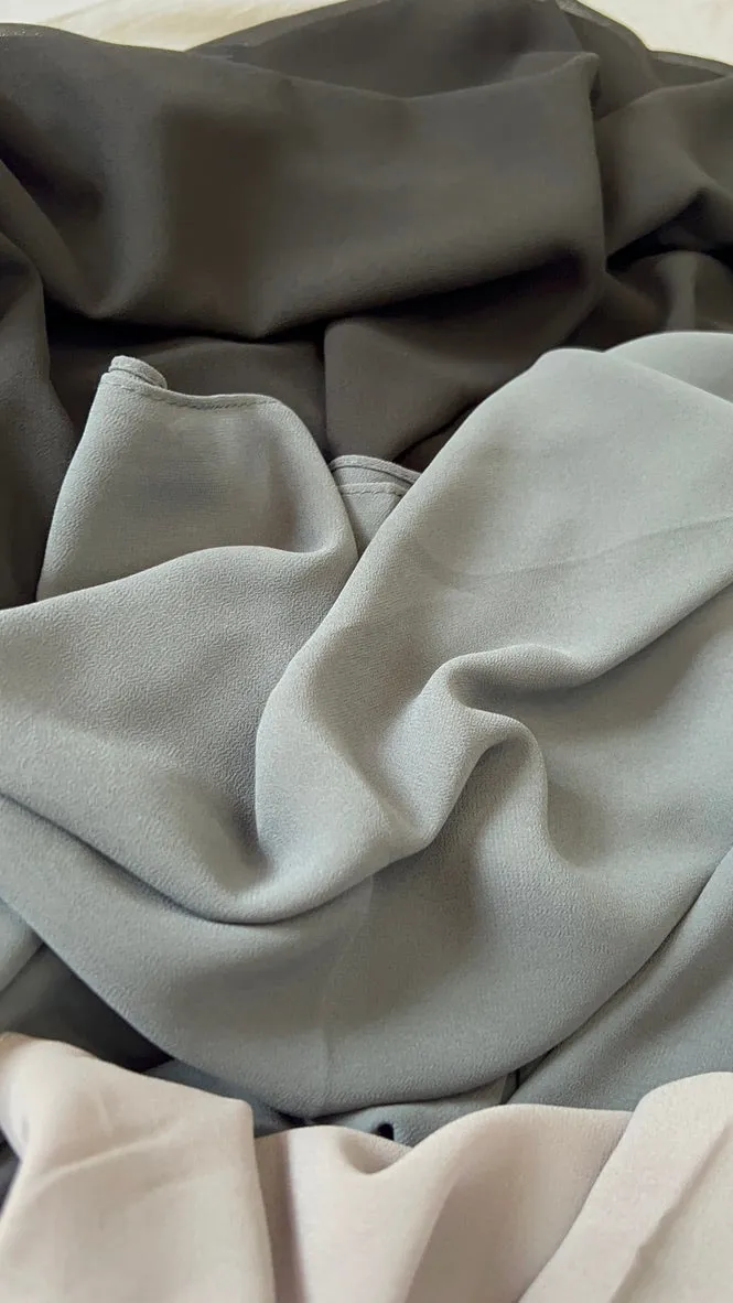 Premium Pearl Chiffon Square Scarf