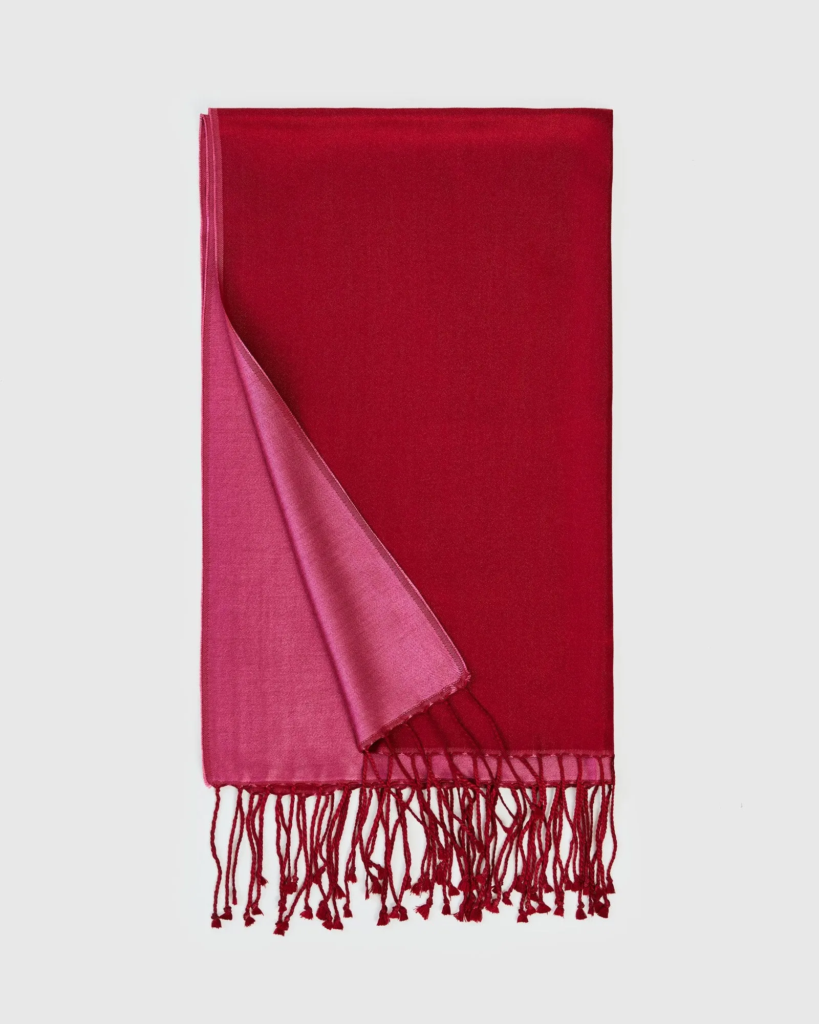 Premium Silk Two-Tone Scarf