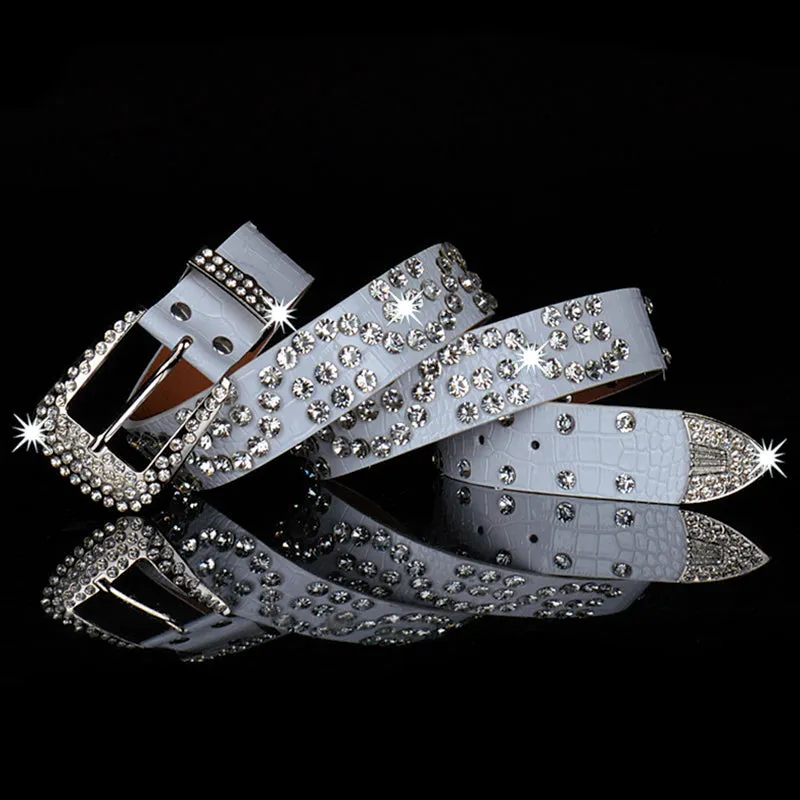 Rhinestone Trendy Shiny Women's Belt