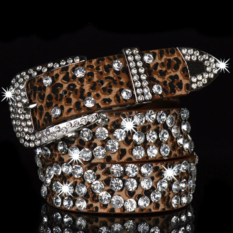 Rhinestone Trendy Shiny Women's Belt