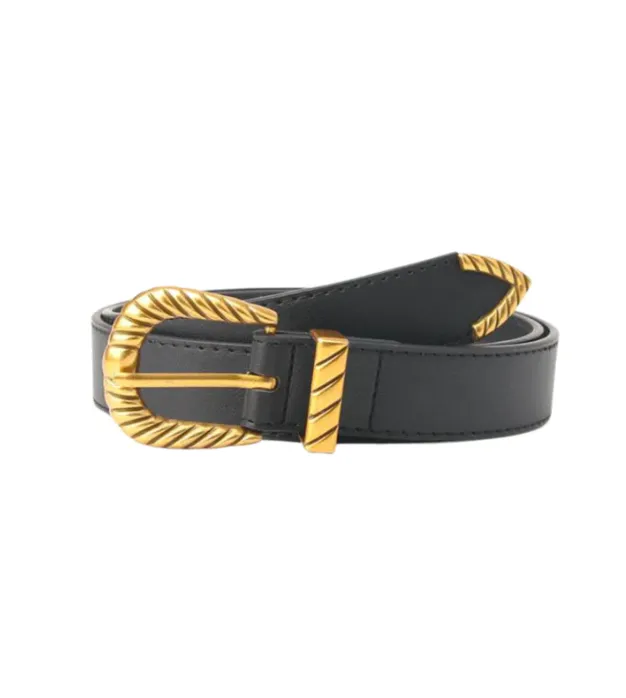 Rippled Buckle Belt