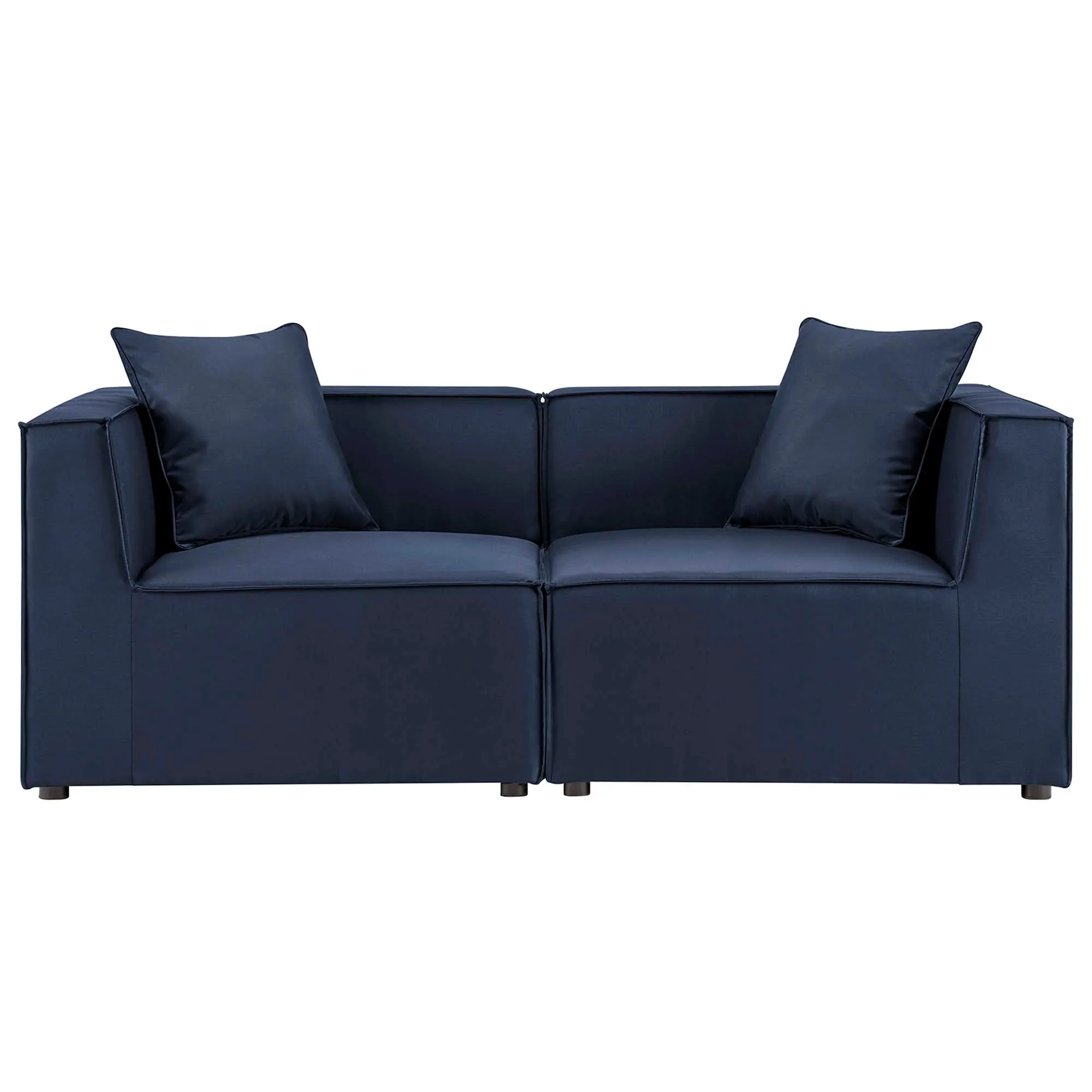 Saybrook Outdoor Patio Upholstered 2-Piece Sectional Sofa Loveseat by Modway