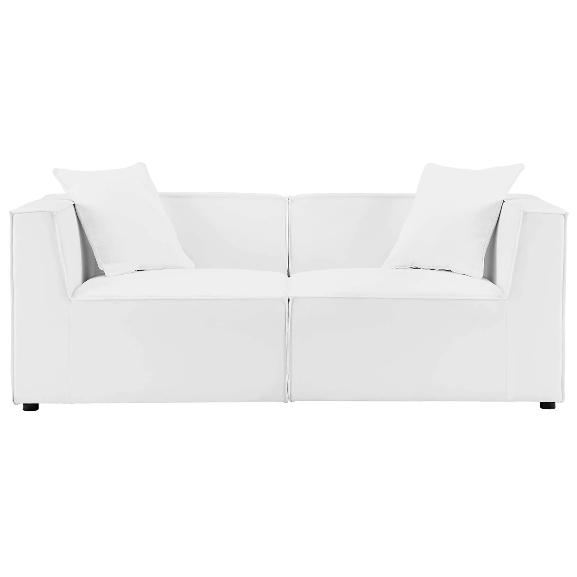 Saybrook Outdoor Patio Upholstered 2-Piece Sectional Sofa Loveseat by Modway