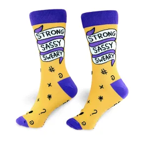 Strong Sassy Sweary Socks- Unisex Large