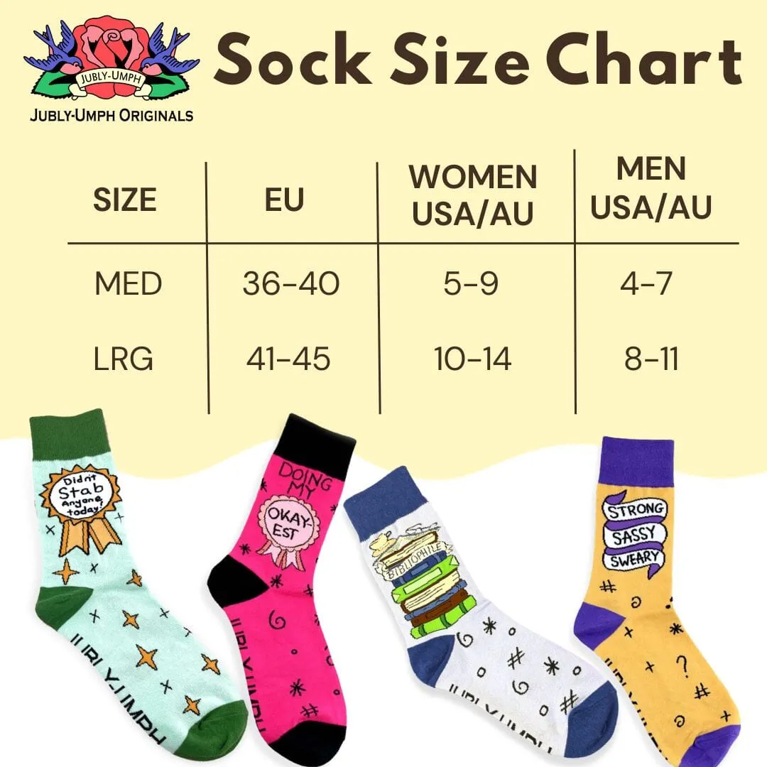 Strong Sassy Sweary Socks- Unisex Large