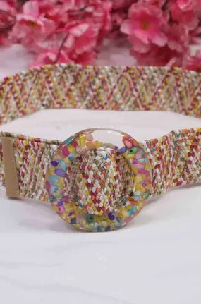 Stylish Multicolor Braided Belt - Perfect Accessory for Any Outfit