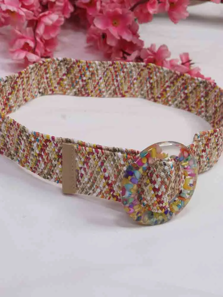 Stylish Multicolor Braided Belt - Perfect Accessory for Any Outfit