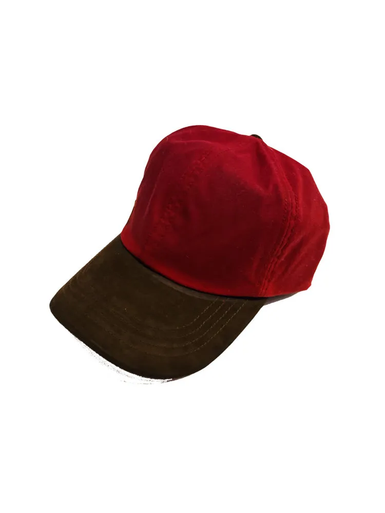 The Cotton Wax Baseball Cap - Red Wine