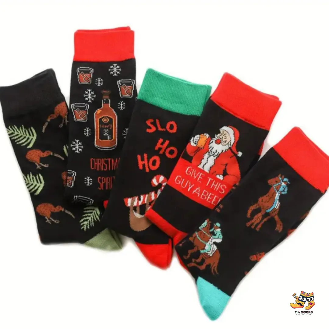 TikSocks|Christmas Socks- Christmas Sloth Socks