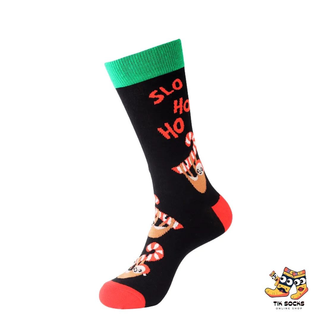 TikSocks|Christmas Socks- Christmas Sloth Socks