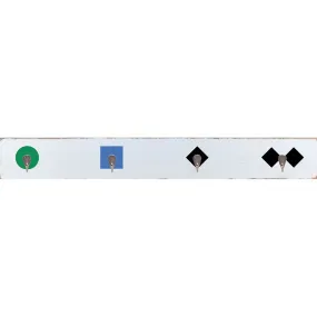 Trail Markers Wall Hook Board - 6-in H x 44-in W