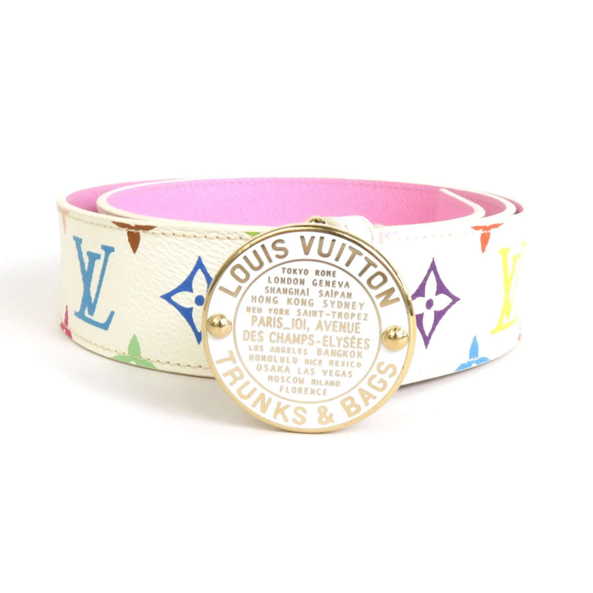 Trendy Inspired Louis Vuitton Belt Monogram Multicolor Suntulle T&b Bronze Men's M9627