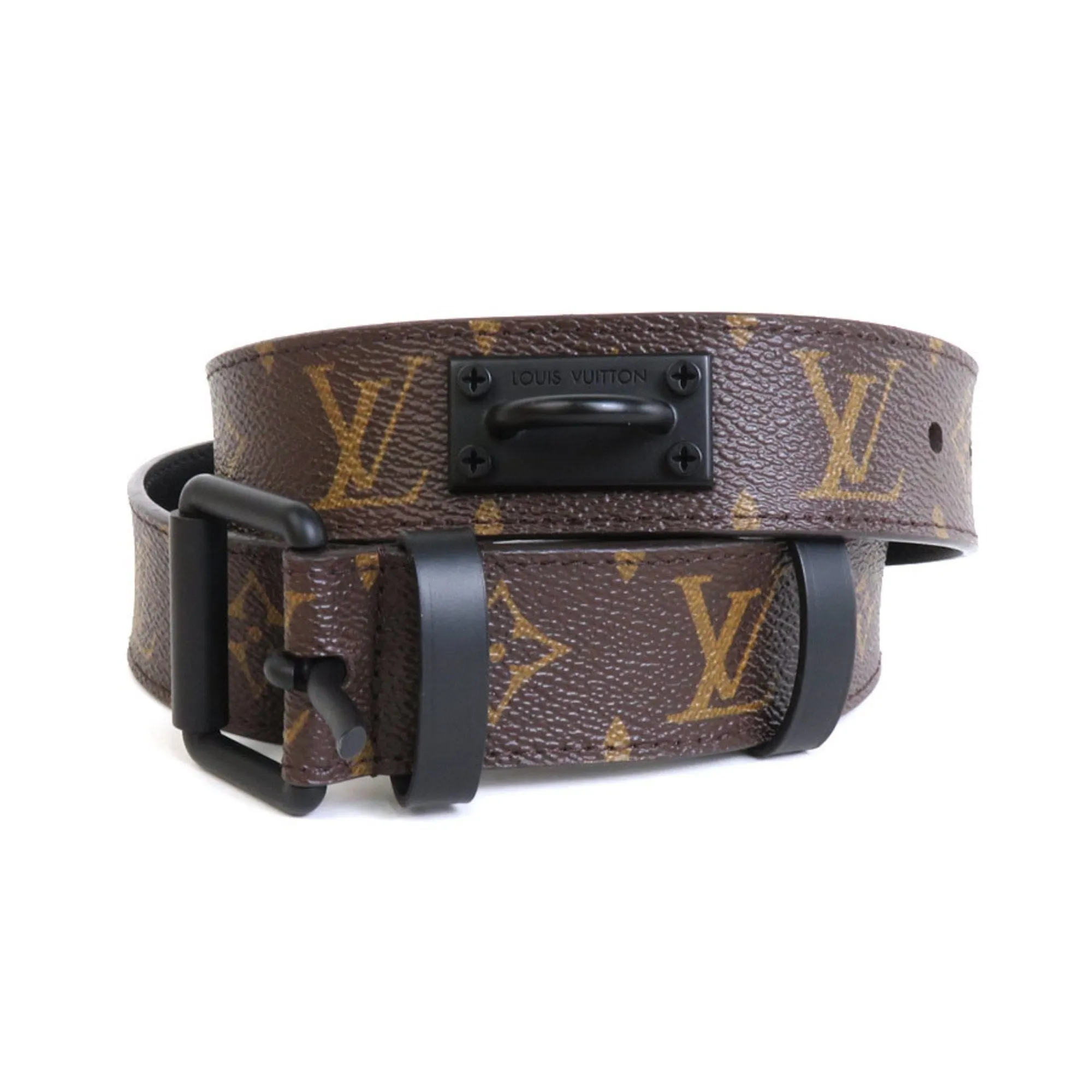 Trendy Inspired Louis Vuitton Belt Monogram Virgil Abloh Suntulle Signature 35mm Chain/monogram Solar Ray Brown X Orange Men's Mp228t