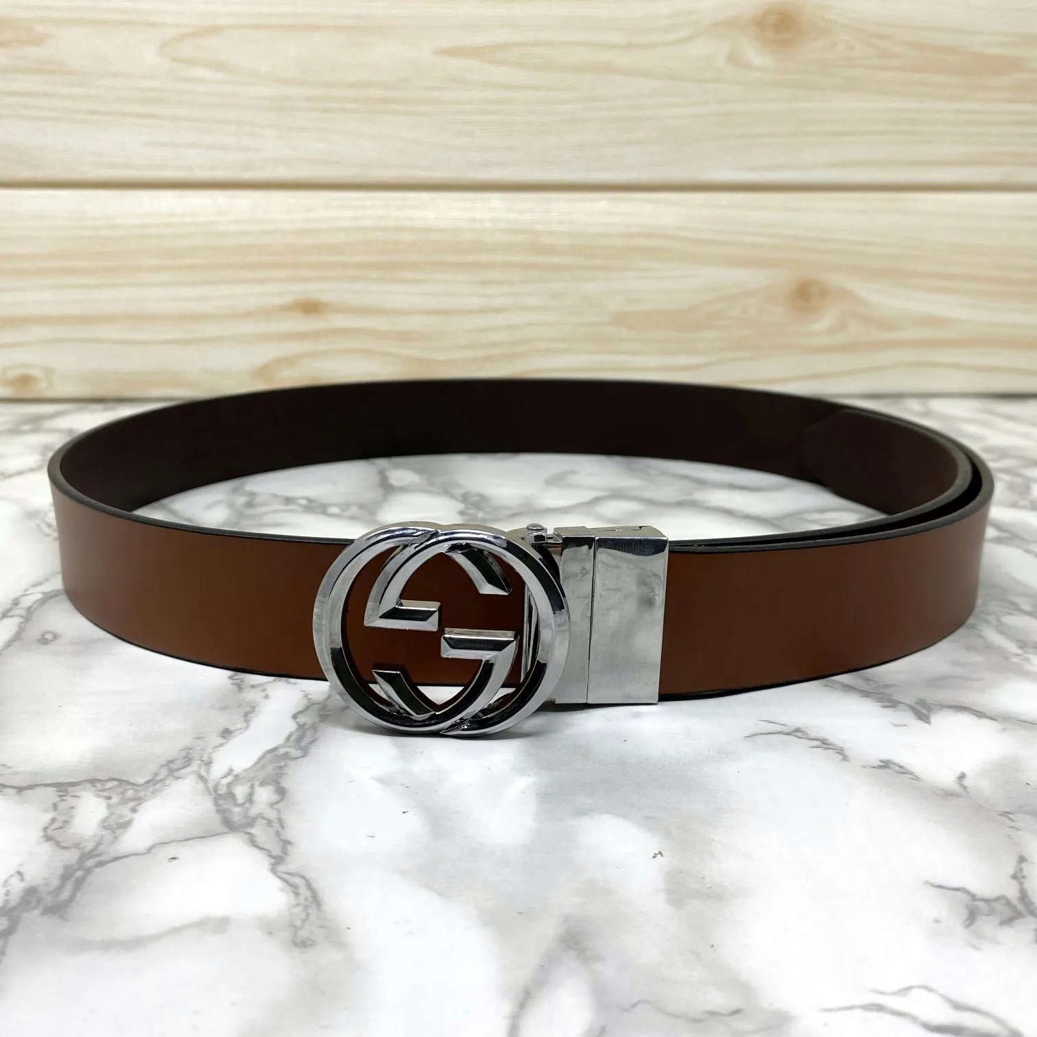 Trendy Round Leather Strap Belt For Men-JonasParamount