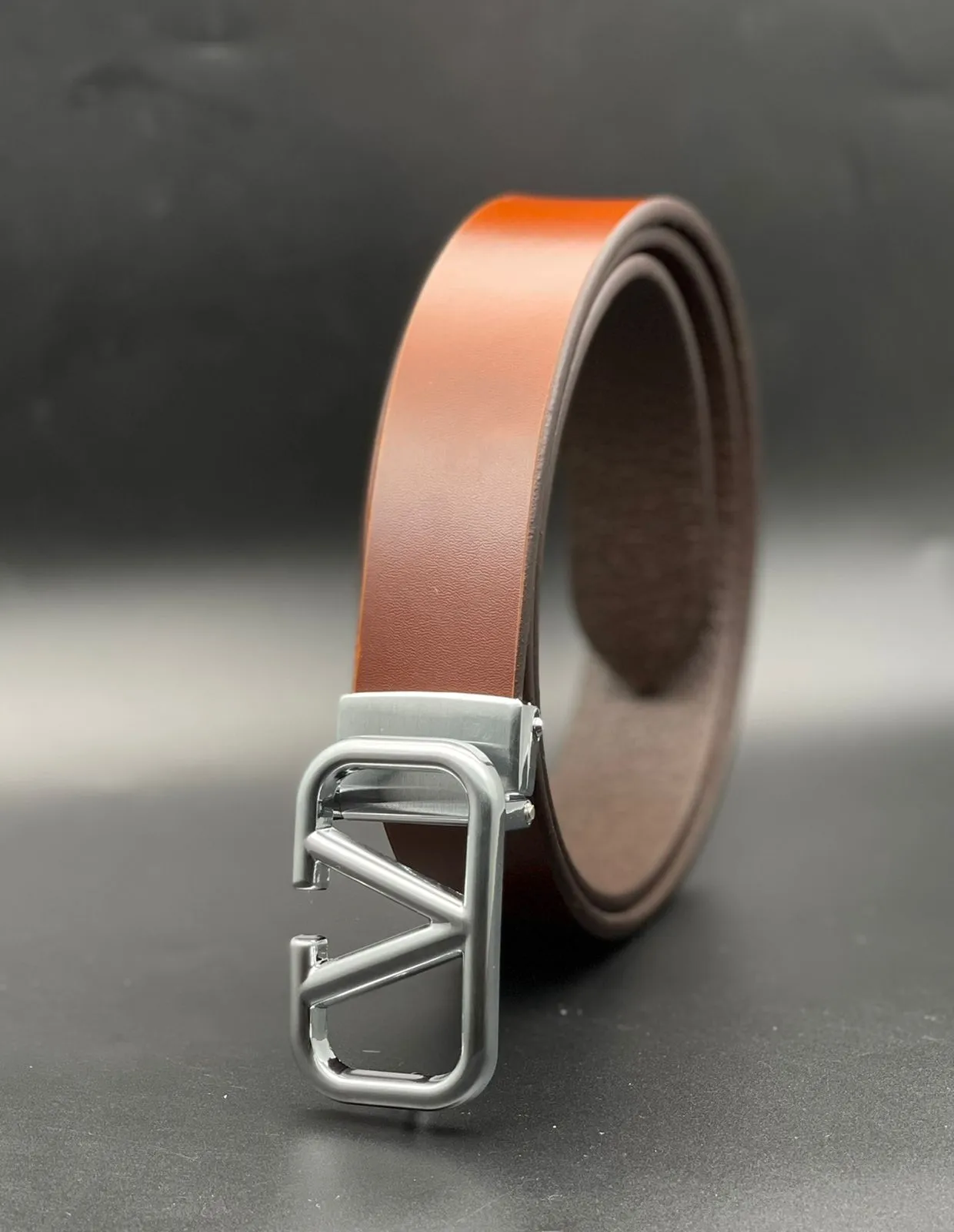 Trendy V Buckle Leather Strap Belt For Men's-JonasParamount