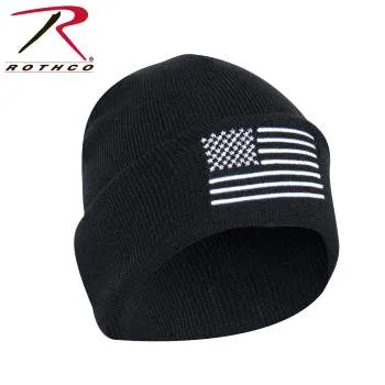 US Flag Embroidered Watch Cap