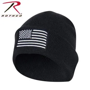 US Flag Embroidered Watch Cap