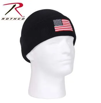 US Flag Embroidered Watch Cap