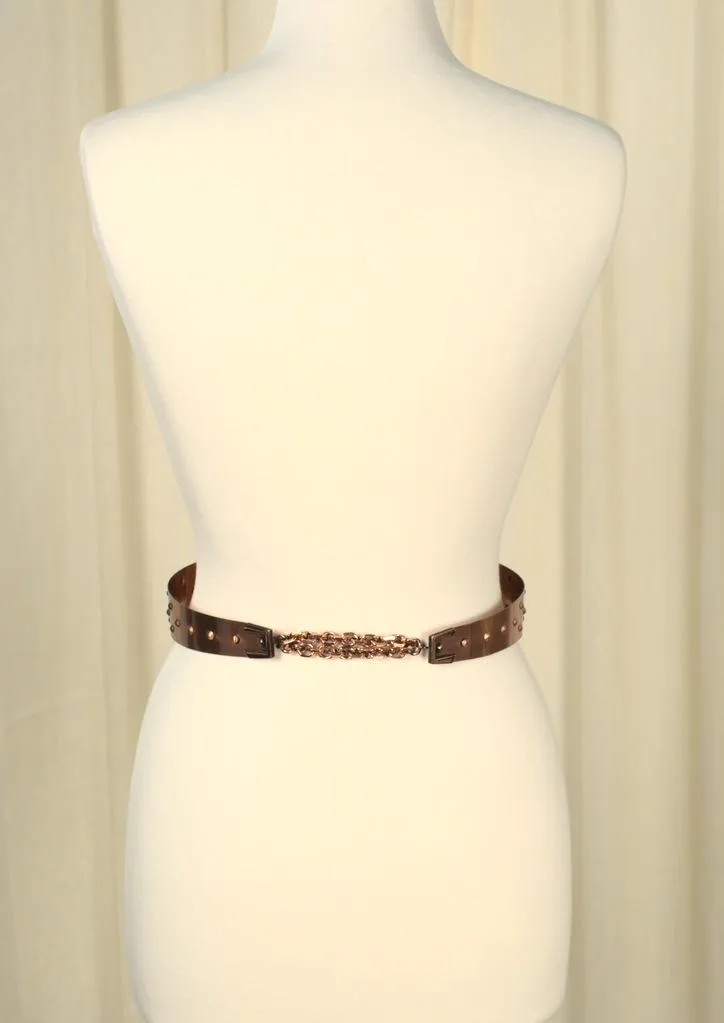 Vintage 1950s Copper Statement Dot Belt