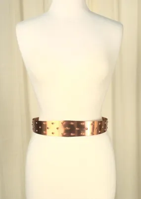 Vintage 1950s Copper Statement Dot Belt