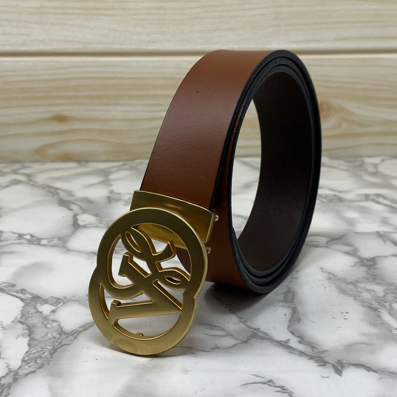 VSL Round Pin Buckle With Leather Strap-JonasParamount