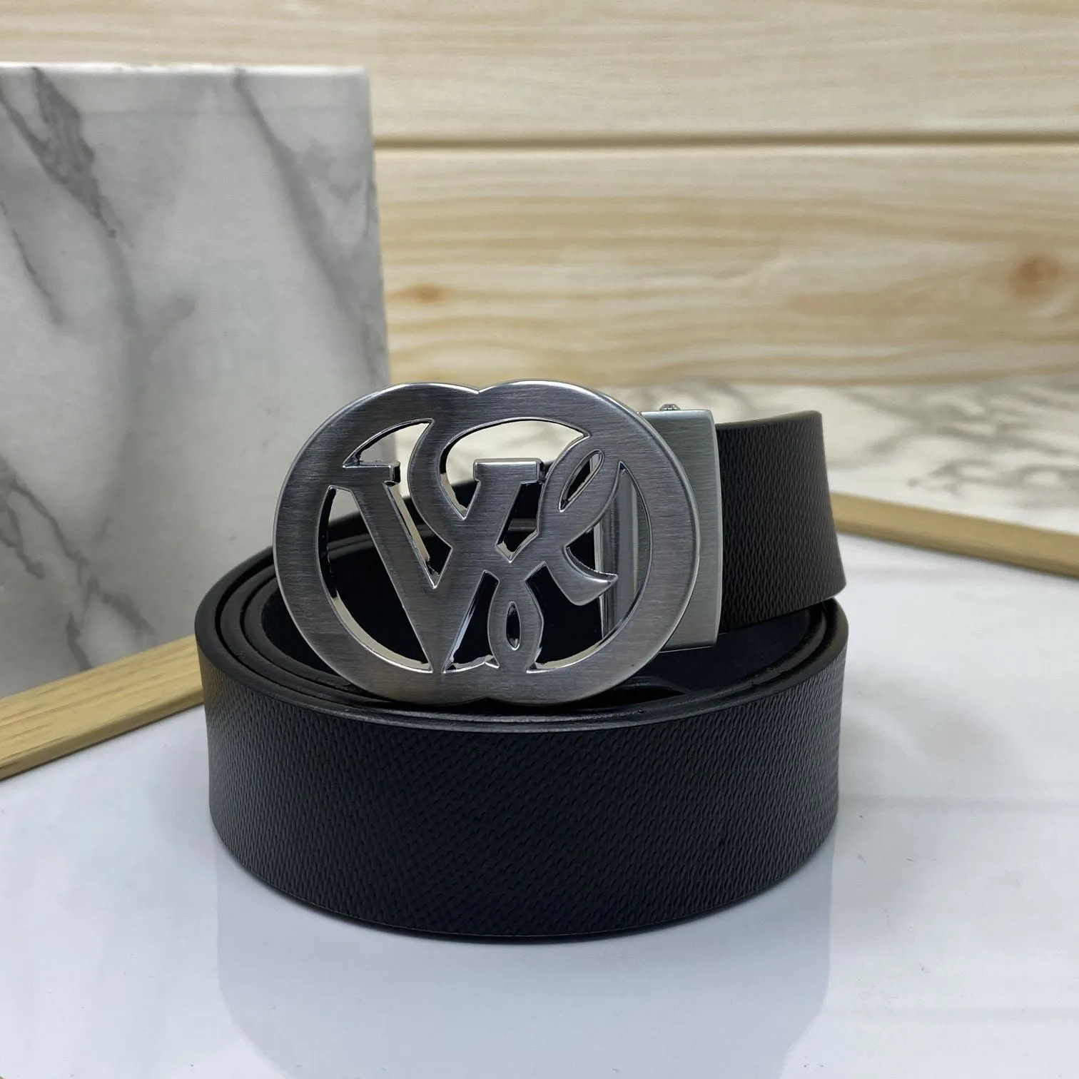 VSL Round Pin Buckle With Leather Strap-JonasParamount