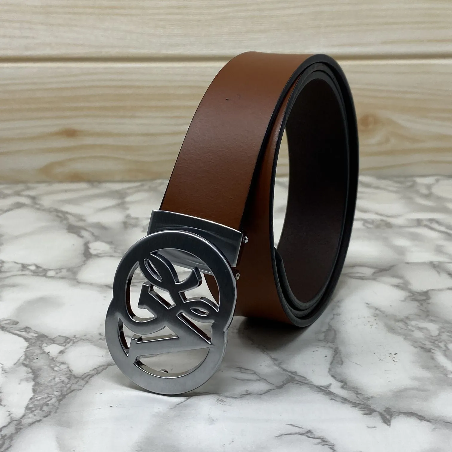 VSL Round Pin Buckle With Leather Strap-JonasParamount